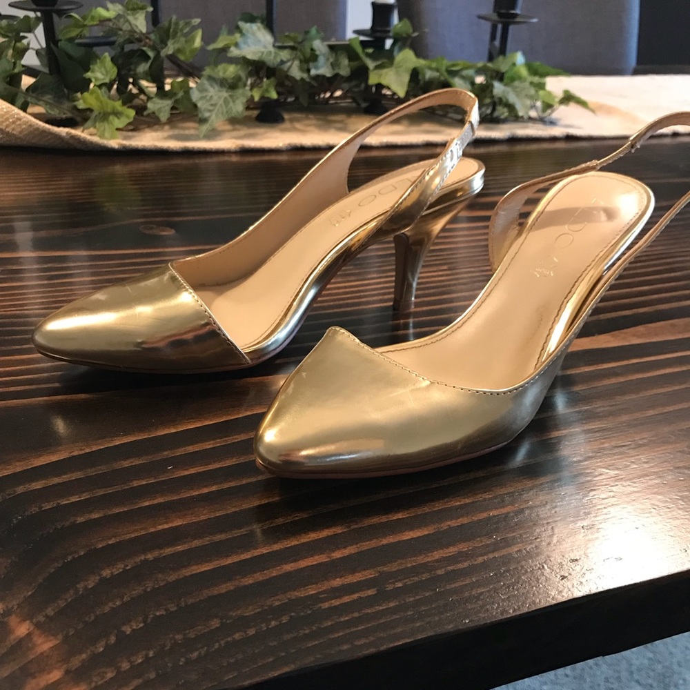 Gold heels